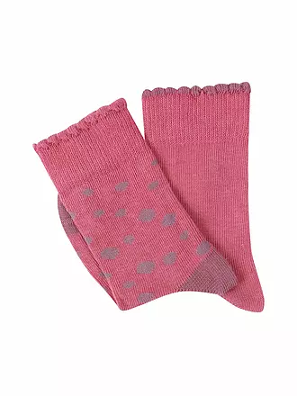 CAMANO | Mädchen Socken 2er Pkg. rose wine | 